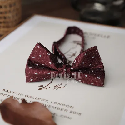 Retro Simple Gentleman Bow Tie Men's Polyester Stripe