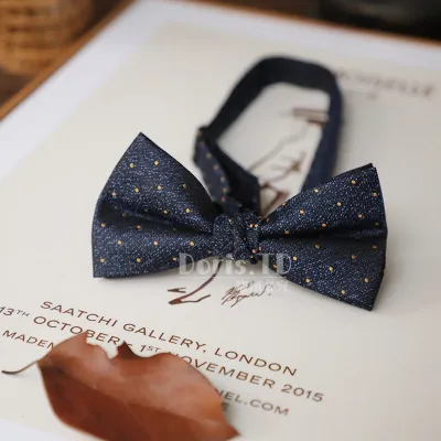 Retro Simple Gentleman Bow Tie Men's Polyester Stripe