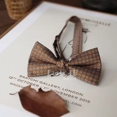 Retro Simple Gentleman Bow Tie Men's Polyester Stripe