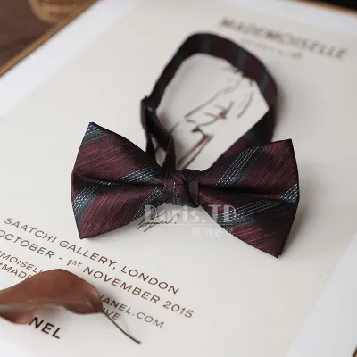 Retro Simple Gentleman Bow Tie Men's Polyester Stripe