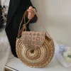 Leather Cover Pattern Round Coffee