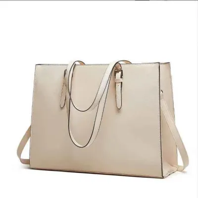 Fashion Solid Color Large Capacity Envelope PU Handbag