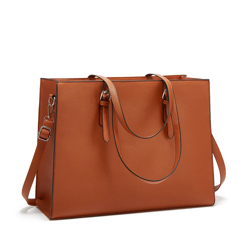 Fashion Solid Color Large Capacity Envelope PU Handbag