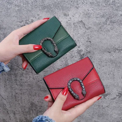 Vintage Stitching Tri-Fold Multi-Function Multi-Card Wallet