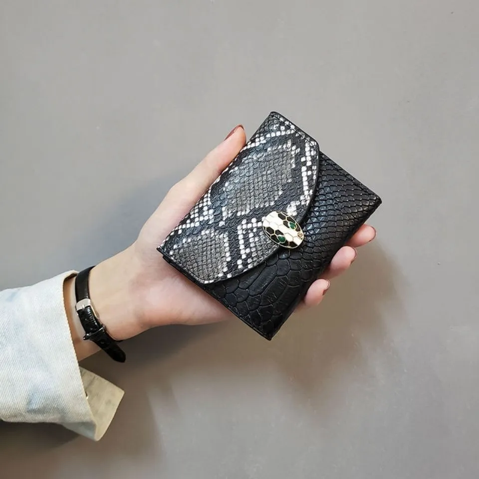 Fashion Snake 3 Fold Wallet