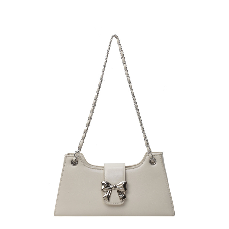 ◆typeservice◆ Pailletted Knotted 2Way Bag White OSTA14WHF Leather handbag Cos White in Leather - 41825908