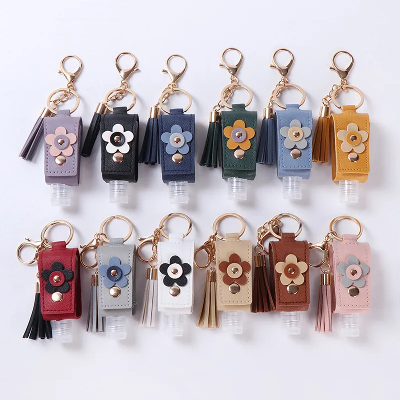 Creative Retro Leather Bottling Keychain