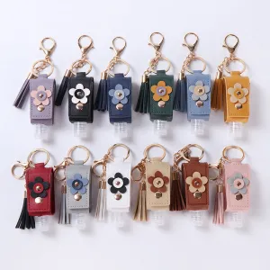 Creative Retro Leather Bottling Keychain