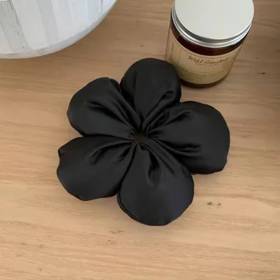 Elegant Cute Solid Color Sponge Floral Hair Ring