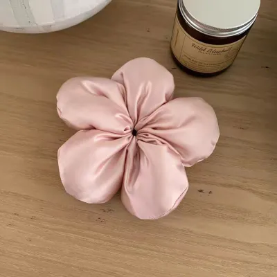 Elegant Cute Solid Color Sponge Floral Hair Ring