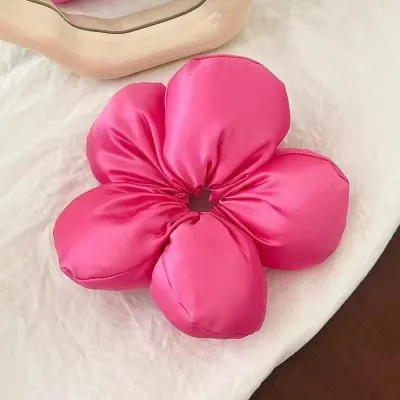 Elegant Cute Solid Color Sponge Floral Hair Ring