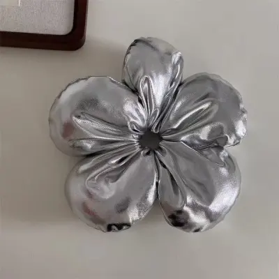 Elegant Cute Solid Color Sponge Floral Hair Ring