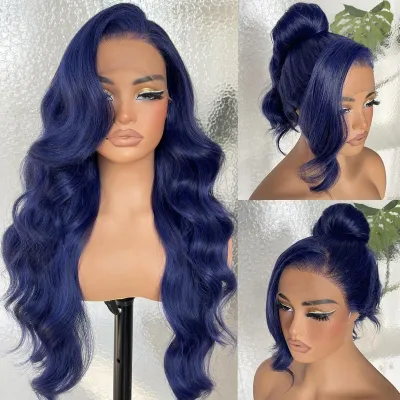 Women Fashion Front Lace Long Curly Hair Wig