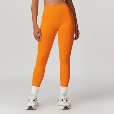 Women Seamless High Waist Yoga Leggings Solid Color Sports Bottoms