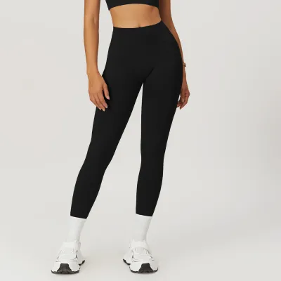 Women Seamless High Waist Yoga Leggings Solid Color Sports Bottoms