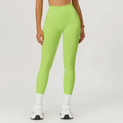 Women Seamless High Waist Yoga Leggings Solid Color Sports Bottoms
