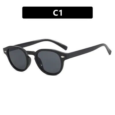 Fashion Oval Sunglasses PC Frame AC Lens