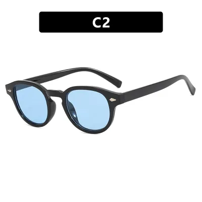 Fashion Oval Sunglasses PC Frame AC Lens