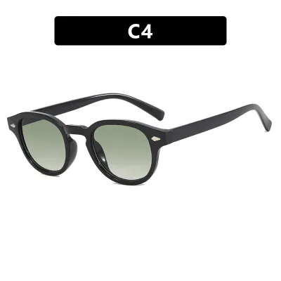 Fashion Oval Sunglasses PC Frame AC Lens