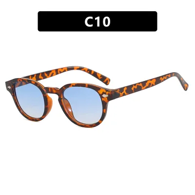 Fashion Oval Sunglasses PC Frame AC Lens