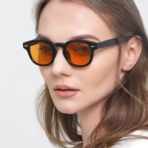 Fashion Oval Sunglasses PC Frame AC Lens