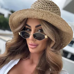 Fashion Polygonal Metal Sunglasses