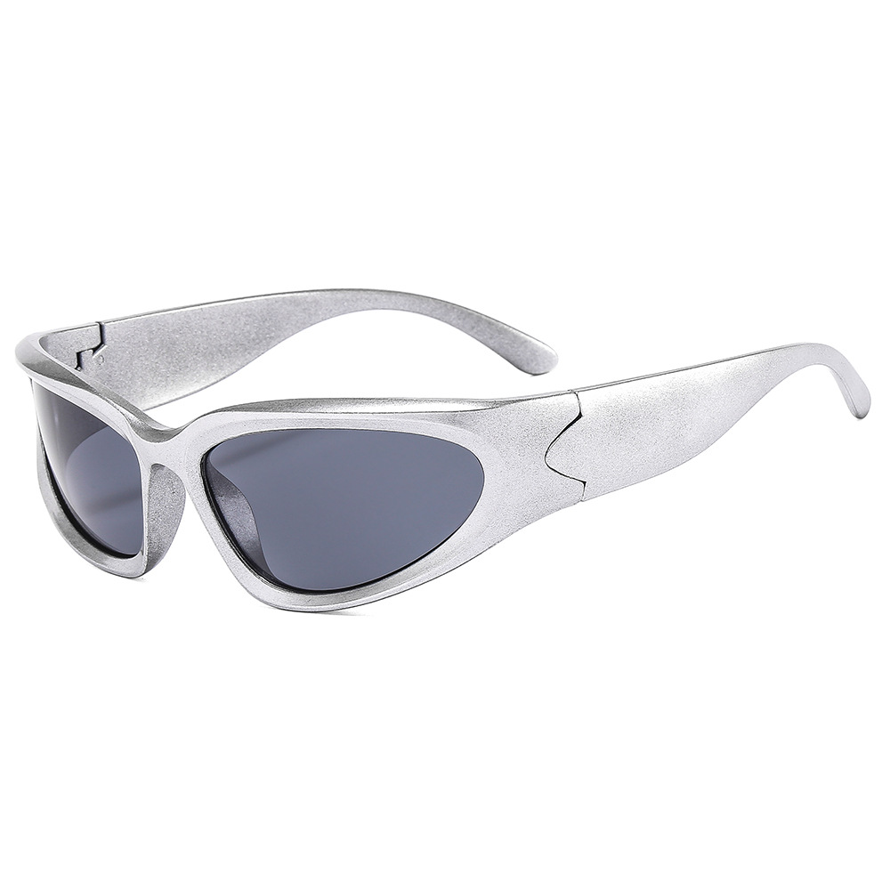 b926✨希少✨【PPFM】90s　00s　Y2K　八の字　ラムレザー　送料無料 20896 New Punk Y2K Sunglasses Women Unique Sports Sun Glasses