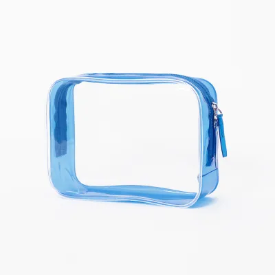 Women Simple Large Capacity Transparent PVC Waterproof Cosmetic Bag