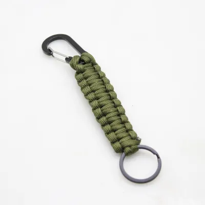 Men's Simple Outdoor Survival Mountaineering Woven Polyester Key Chain