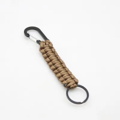 Men's Simple Outdoor Survival Mountaineering Woven Polyester Key Chain