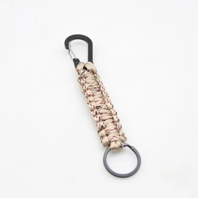 Men's Simple Outdoor Survival Mountaineering Woven Polyester Key Chain