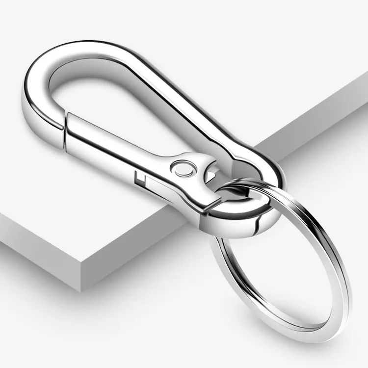 Men Fashion Simple Zinc Alloy Metal Key Ring