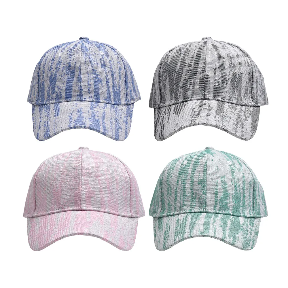 Simple Fashion Tie-Dye Printing Sunscreen Dome Cap Cotton Blend
