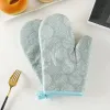 Microwave Oven Gloves [Leaves 1pc Green]]
