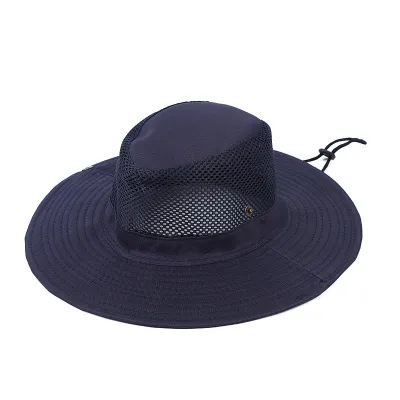 Men Outdoor Casual Camouflage Printed Mesh Breathable Cotton Bucket Hats