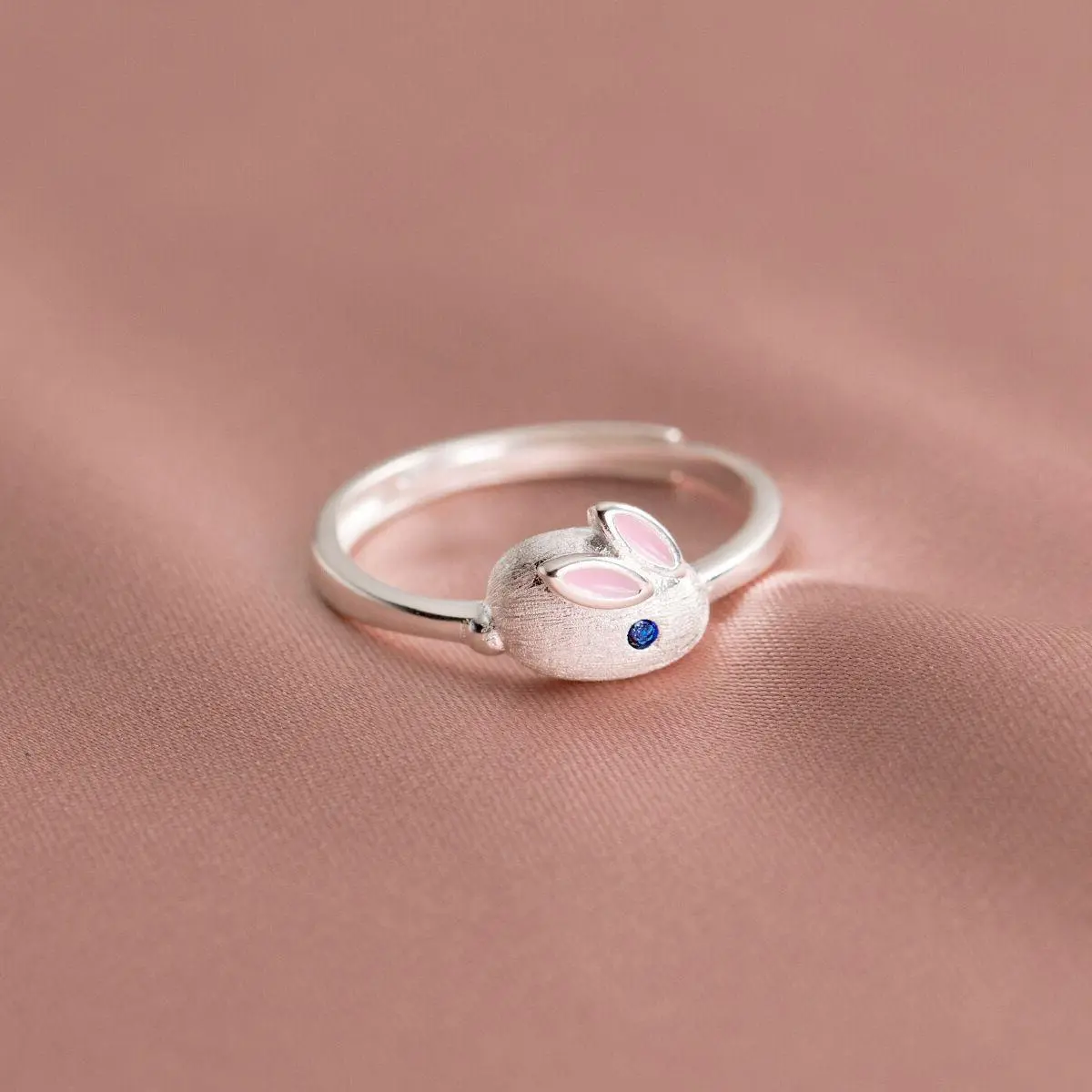 Women Cute Animal Cartoon Rabbit Ring Vintage Metal