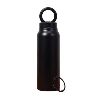 304 Stainless Steel Thermos Cup with Magnetic Bracket Large Capacity Water Bottle