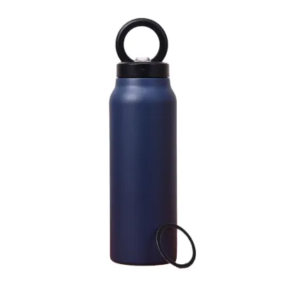 304 Stainless Steel Thermos Cup with Magnetic Bracket Large Capacity Water Bottle