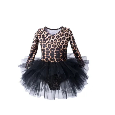 Kids Girls Solid Color Tutu Ballet Dress Nylon