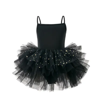 Kids Girls Solid Color Tutu Ballet Dress Nylon