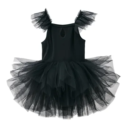 Kids Girls Solid Color Tutu Ballet Dress Nylon