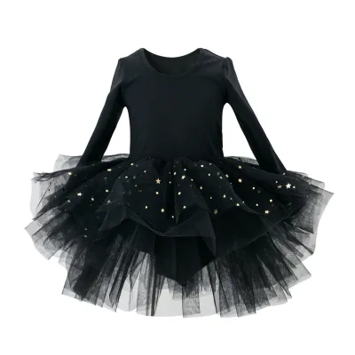 Kids Girls Solid Color Tutu Ballet Dress Nylon