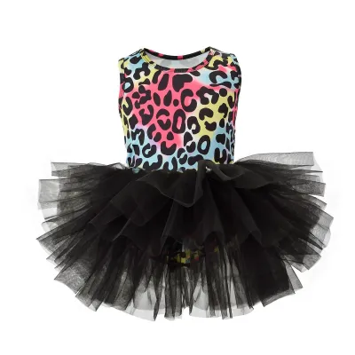 Kids Girls Solid Color Tutu Ballet Dress Nylon