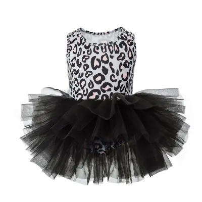 Kids Girls Solid Color Tutu Ballet Dress Nylon