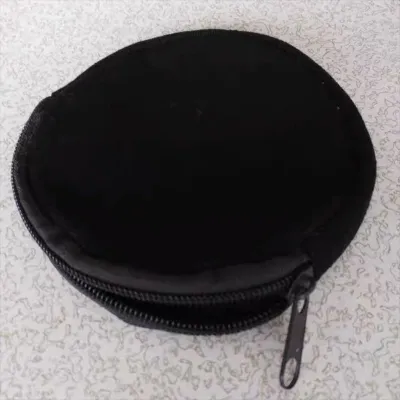 Fashion Simple Solid Color Round Canvas Coin Purse Shopping Bag