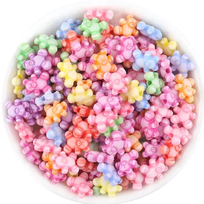 Multicolor Acrylic Marine Life Beads Bracelet Necklace Beaded DIY Jewelry Accessories Kids Toys