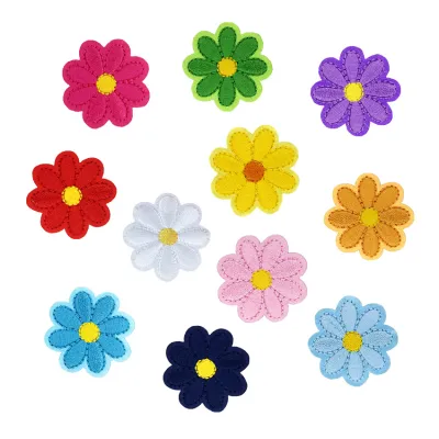Multicolor Sunflower Embroidery Cloth Stickers Decorative Accessories
