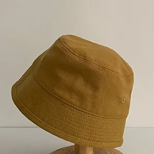 Children Simple Solid Color Sunscreen Bucket Hat Acrylic Fibers Taper Cartoon
