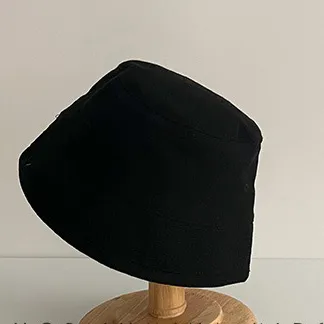 Children Simple Solid Color Sunscreen Bucket Hat Acrylic Fibers Taper Cartoon