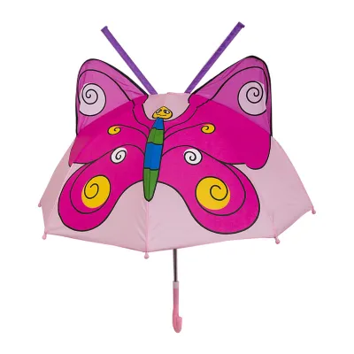 Children Cute Cartoon Model Sunshade Umbrella Business Long-Handled with Iron Frame